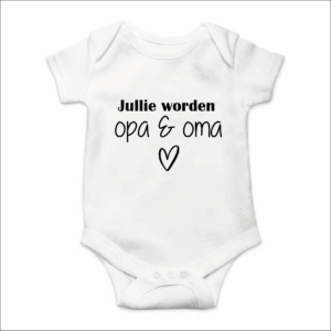 Rompertje met tekst - Jullie worden opa en oma