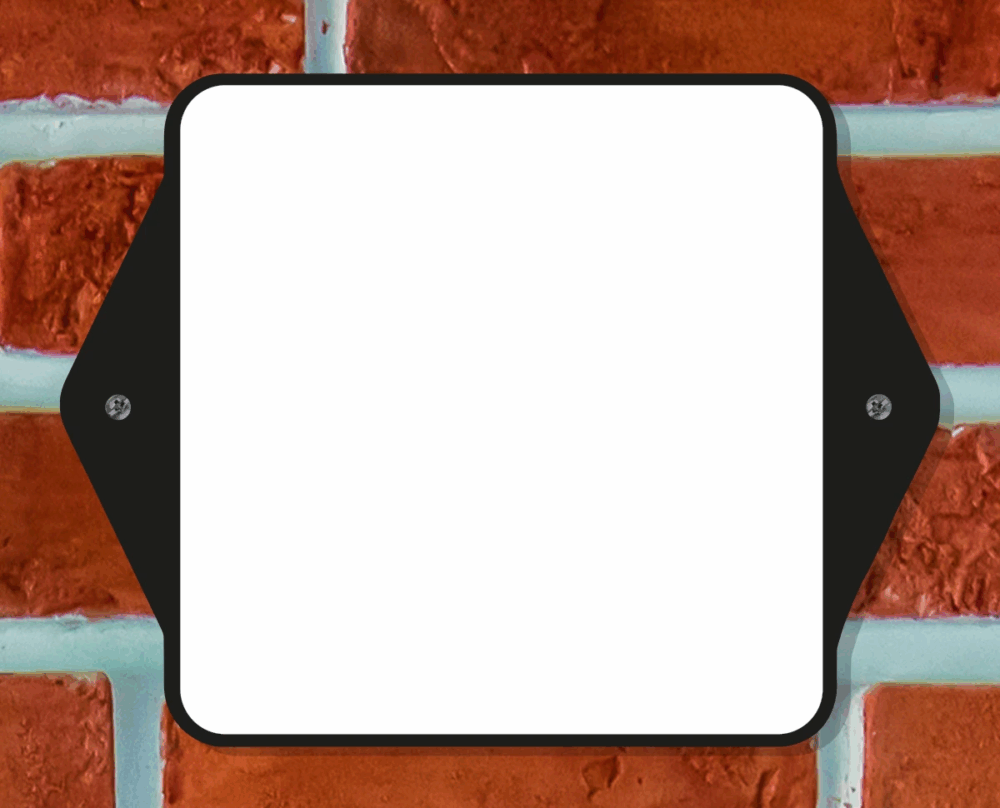 Huisnummerbord Klassiek - EIGEN NUMMER - 14 x 11 cm - incl. bevestiging - Afbeelding 2